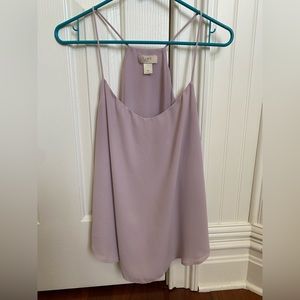 Loft light purple tank blouse